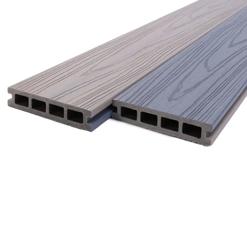 Foto de producto Piso DECK WPC Coextruido Bicolor Café Antique/Gris Piedra PEW101